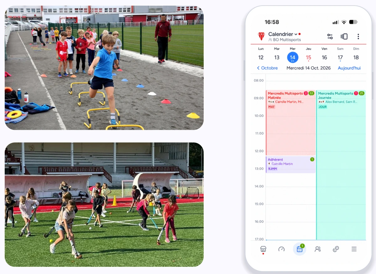 Un parcours simplifié pour les activités multisports des enfants