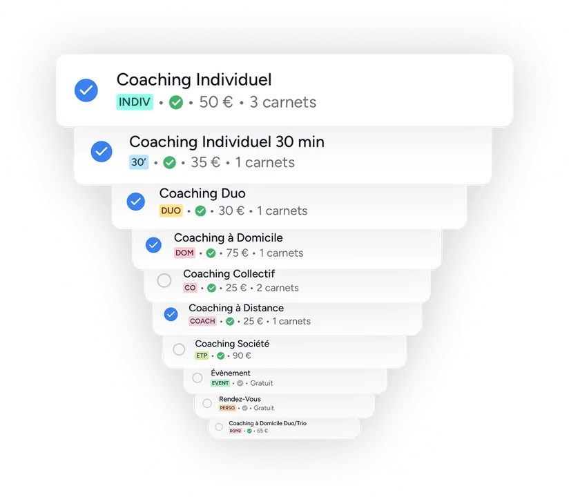 Shaker payment and billing screens