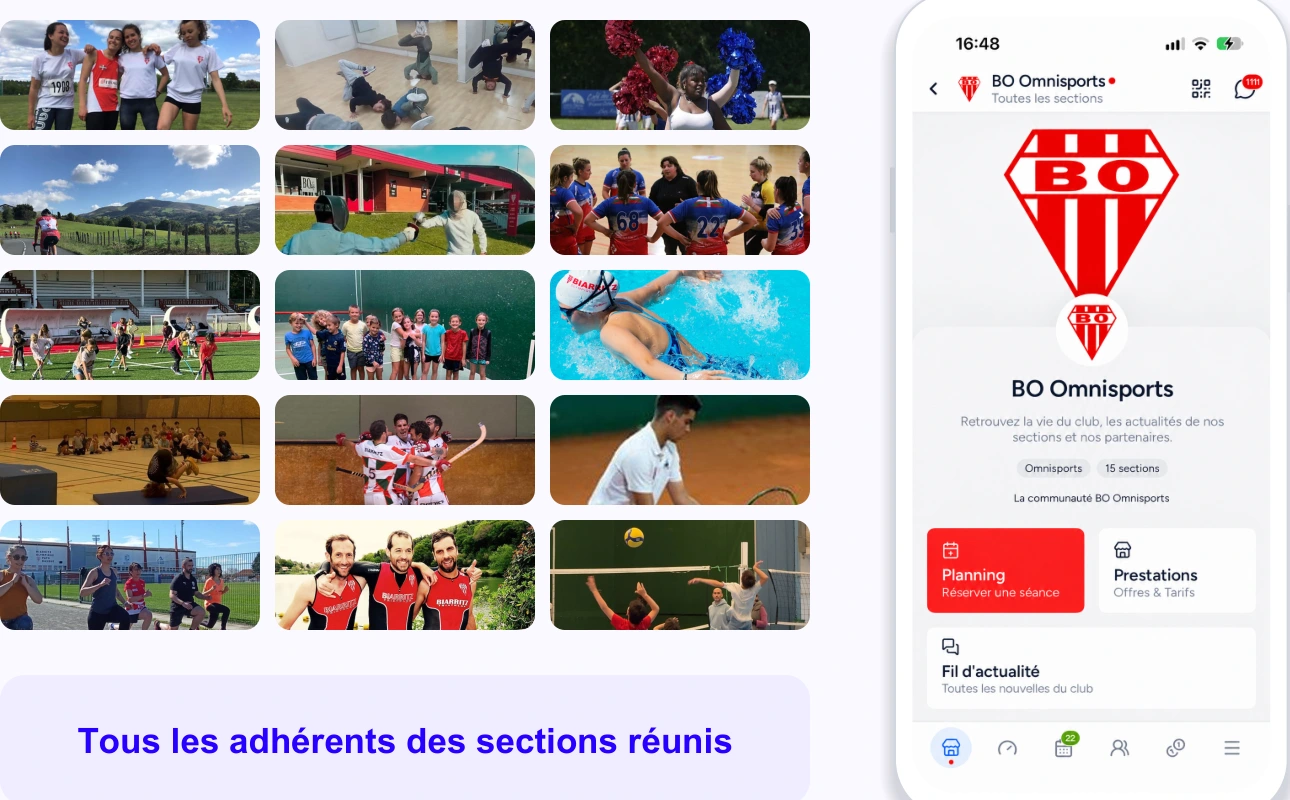 Une application BO Omnisports pour réunir tous les adhérents