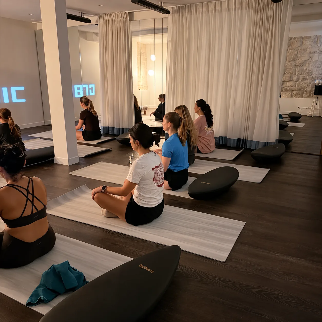 A class in the studio